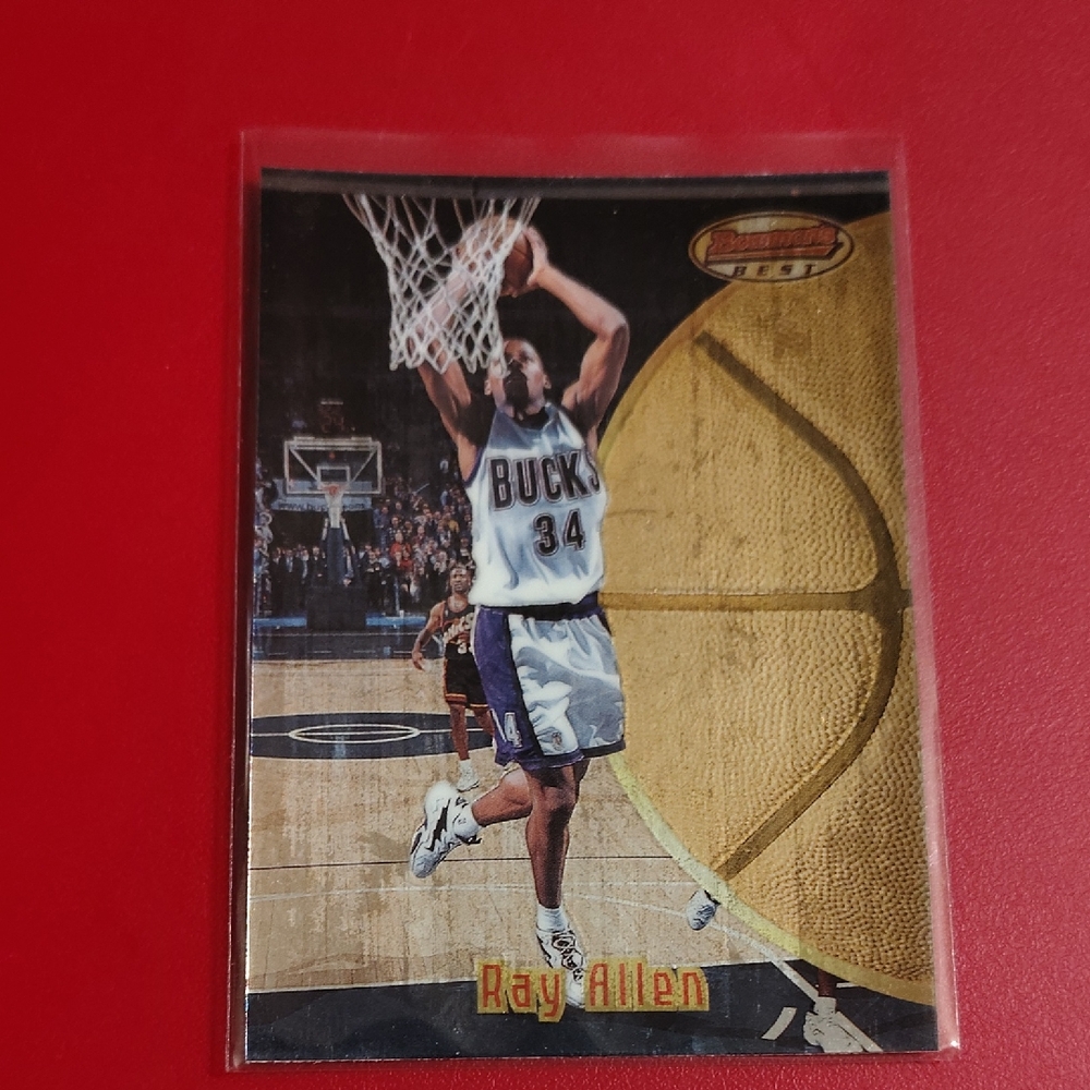 Ray Allen 1997-98 Bowman's Best #41 Milwaukee Bucks Basketball Card